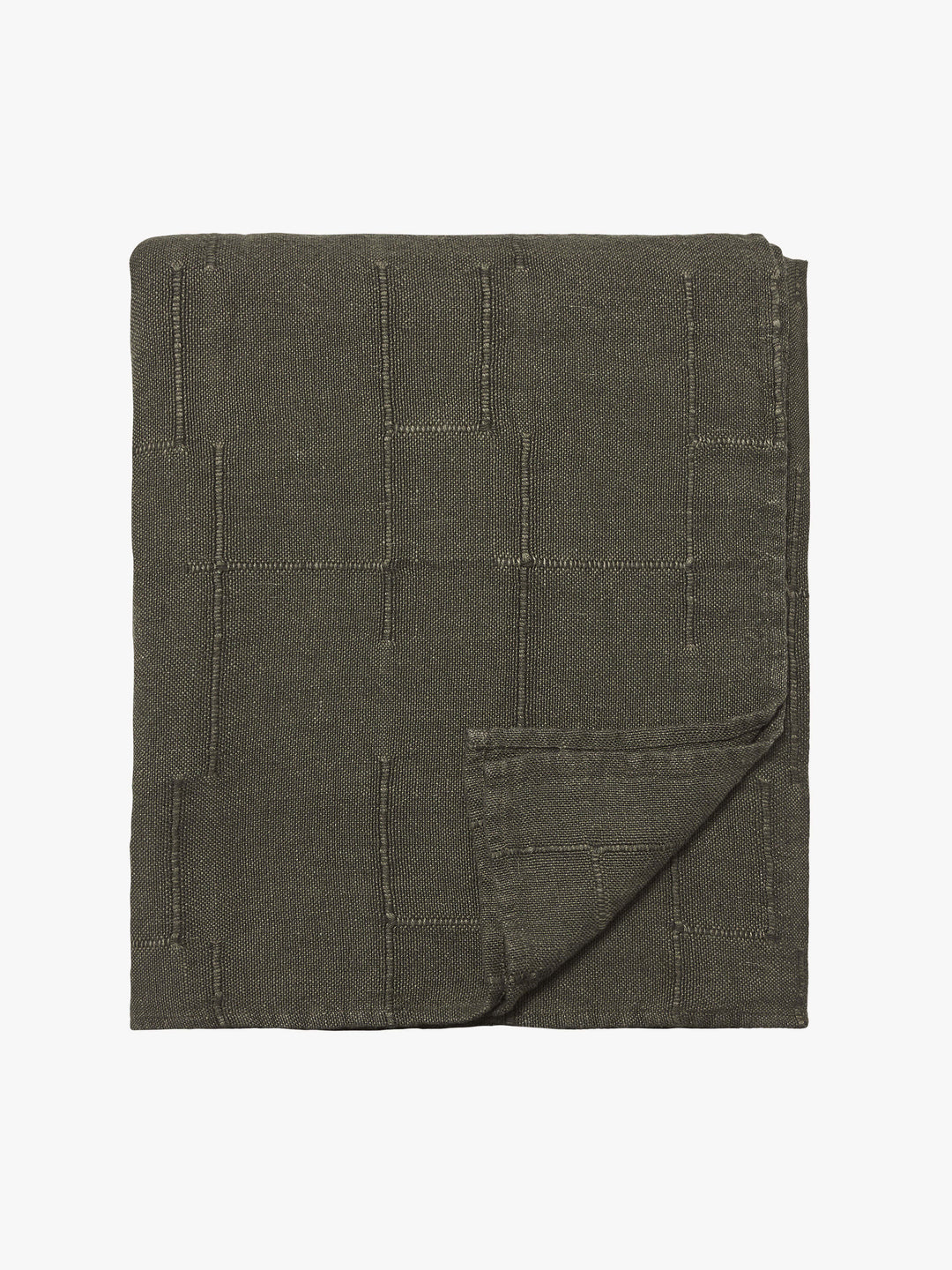Palermo Olive French Linen Bedcover