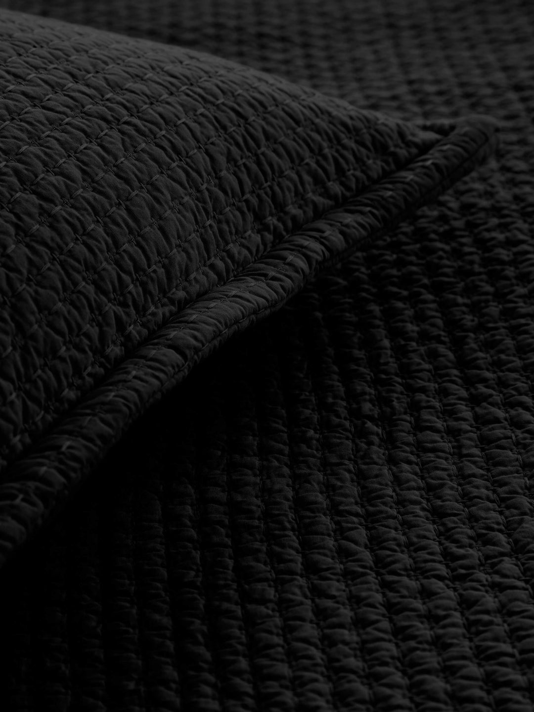 Aspen Black Pure Cotton Bed Runner