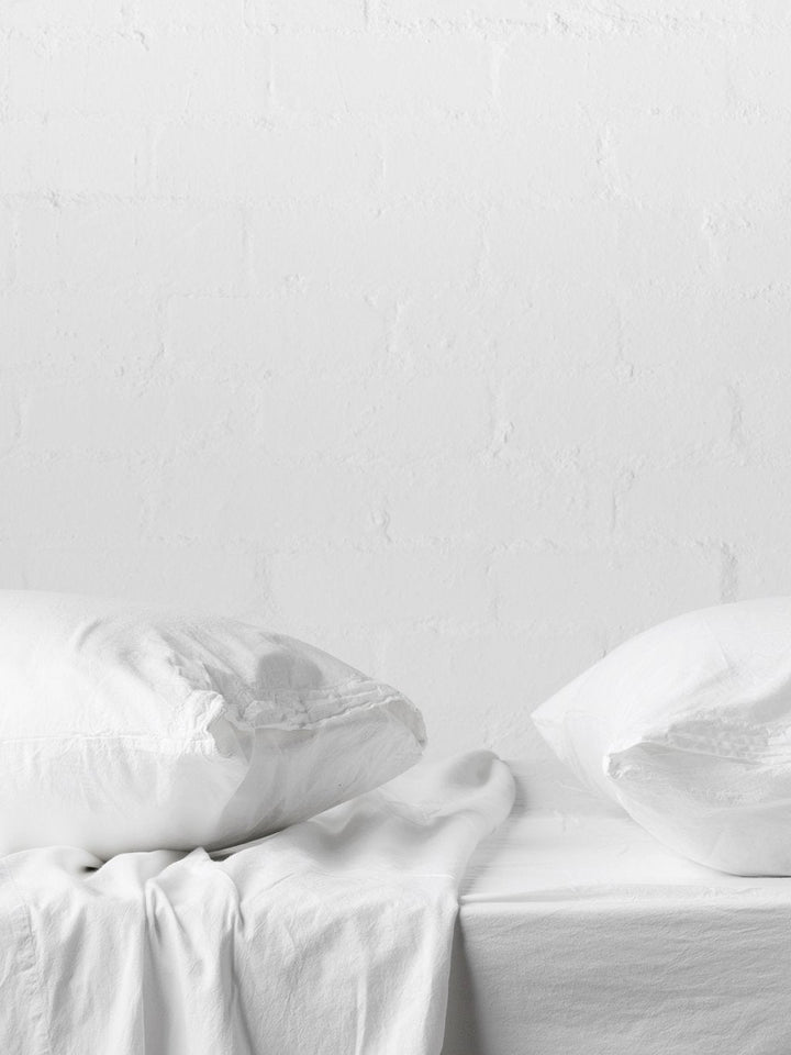 Nordic White Portuguese Cotton Pillowcases