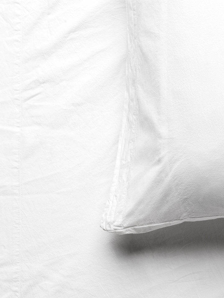 Nordic White Portuguese Cotton Sheet Set