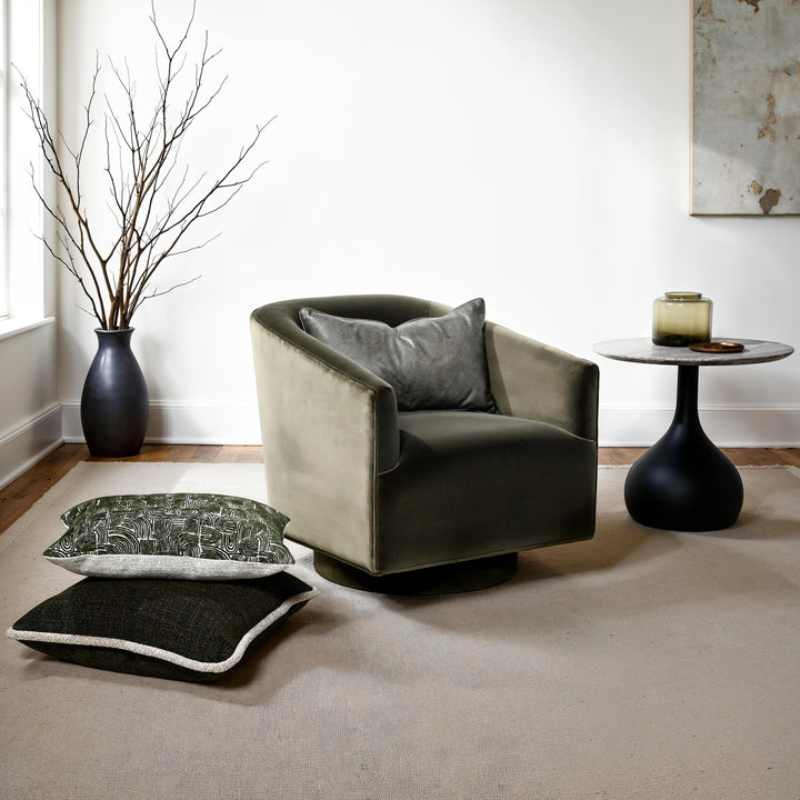 Bulb Travertine Side Table