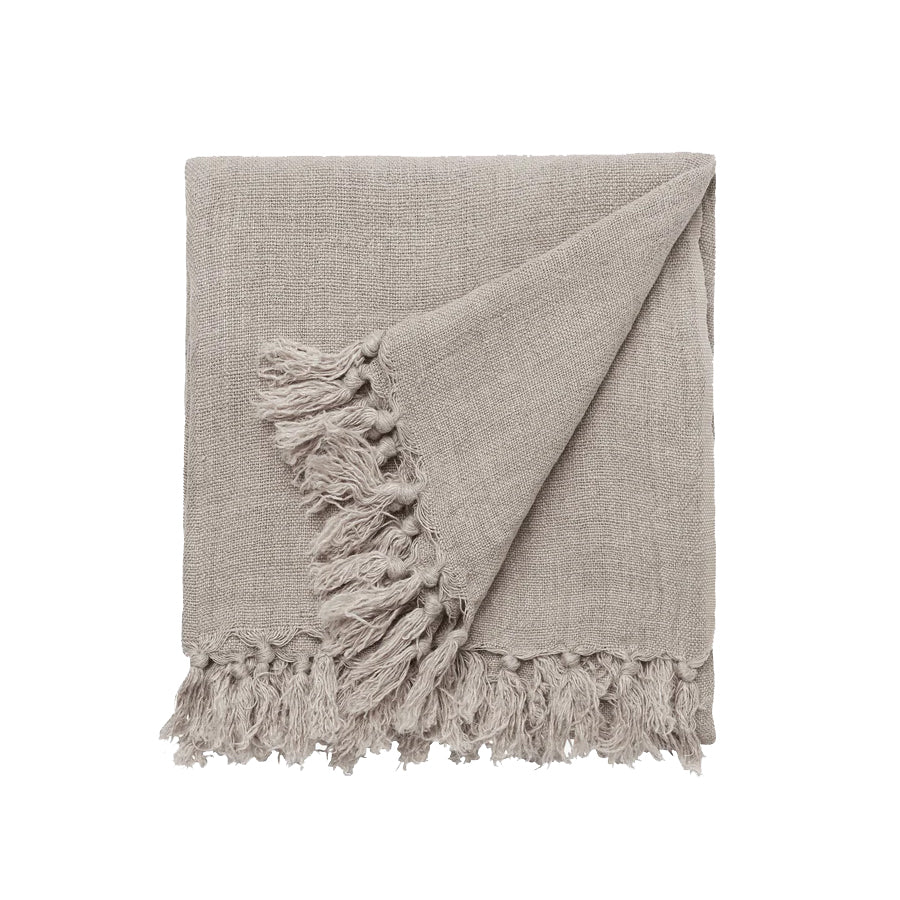 Burton Heavy Linen Oatmeal Throw