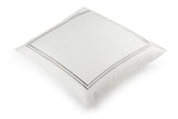 Classique European Pillowcase - Grey Satin Stitch