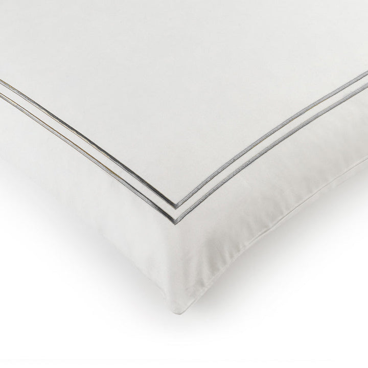 Classique grey stitch European pillowcase, view 2