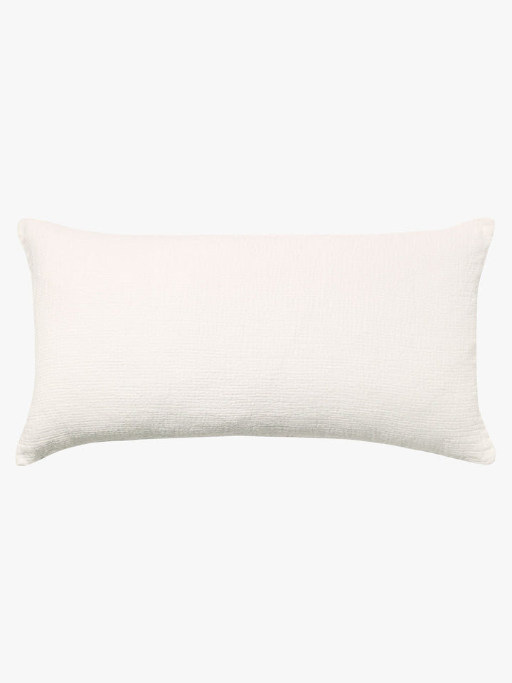 Ava Chalk Pure Linen Lumbar Cushion