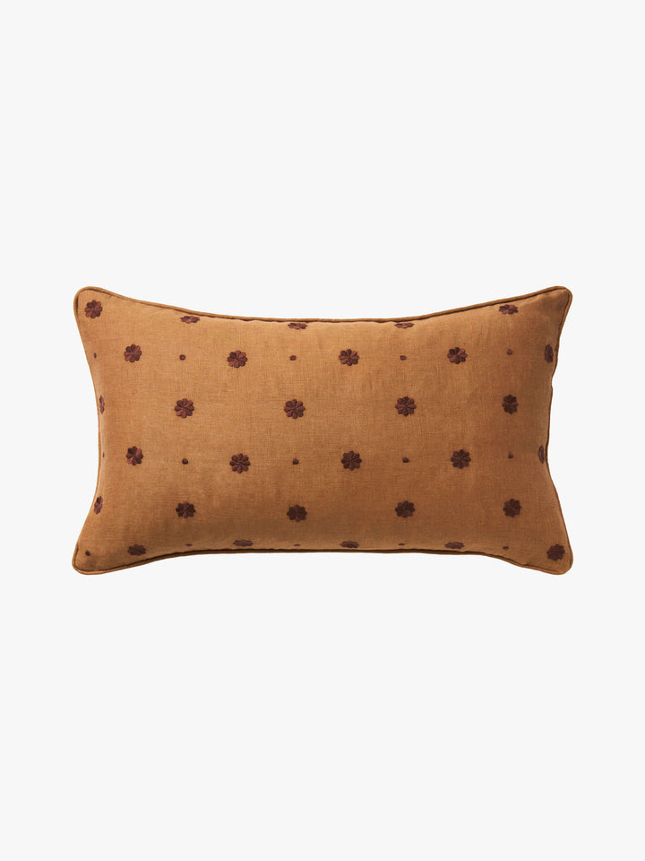Bonita Toffee Pure Linen Cushion