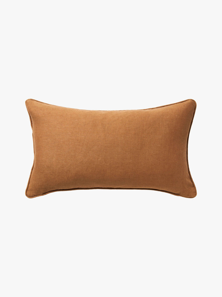 Bonita Toffee Pure Linen Cushion