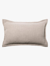 Burton Oatmeal Tailored Heavy Linen Rectangle Cushion