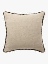 Enzo Black Heavy Linen Cushion