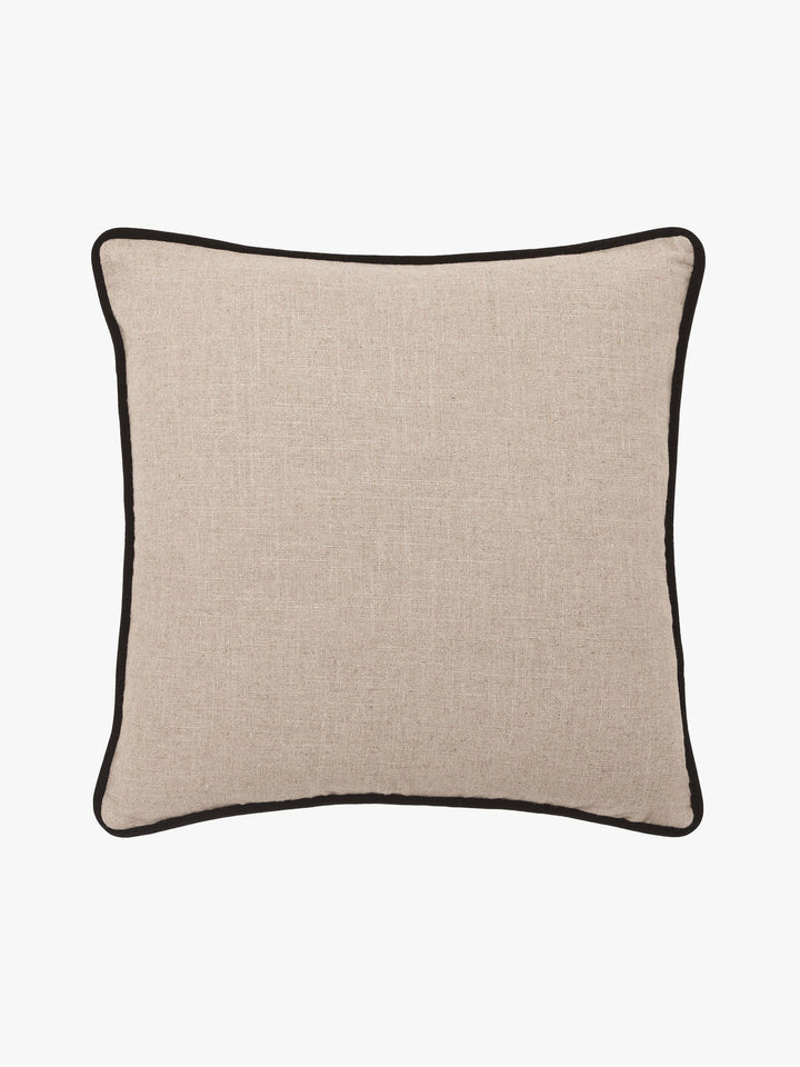 Etro Black Piped Velvet Cushion