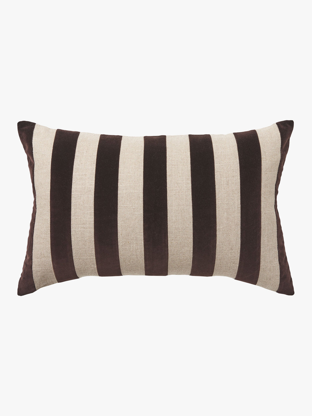 Etro Chocolate Stripe Velvet Cushion