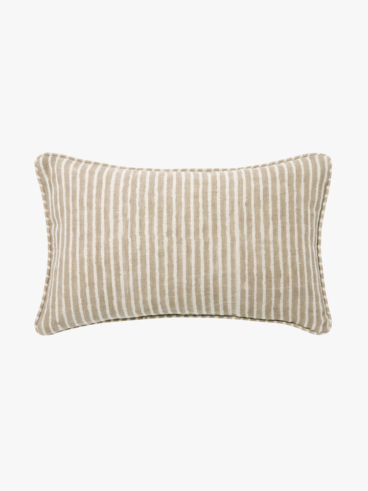 Gia Mocha Reversible Linen Cushion