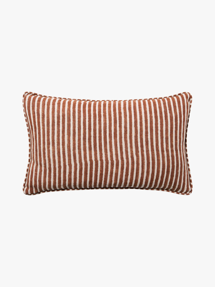 Gia Terracotta Reversible Linen Cushion