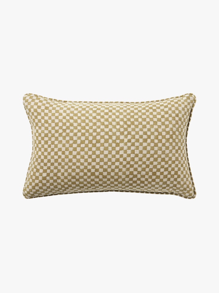 Gia Wasabi Reversible Linen Cushion