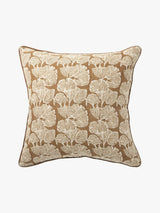 Ginkgo Bronze Linen Cushion