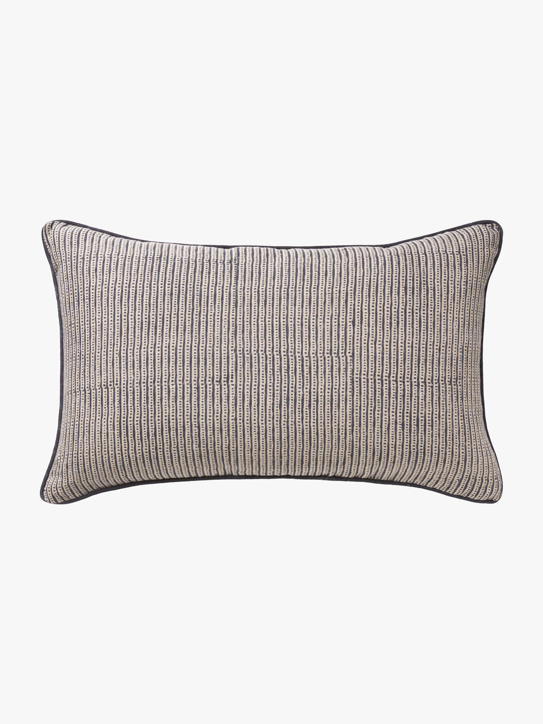 Lottie Indigo Reversible Linen Cushion