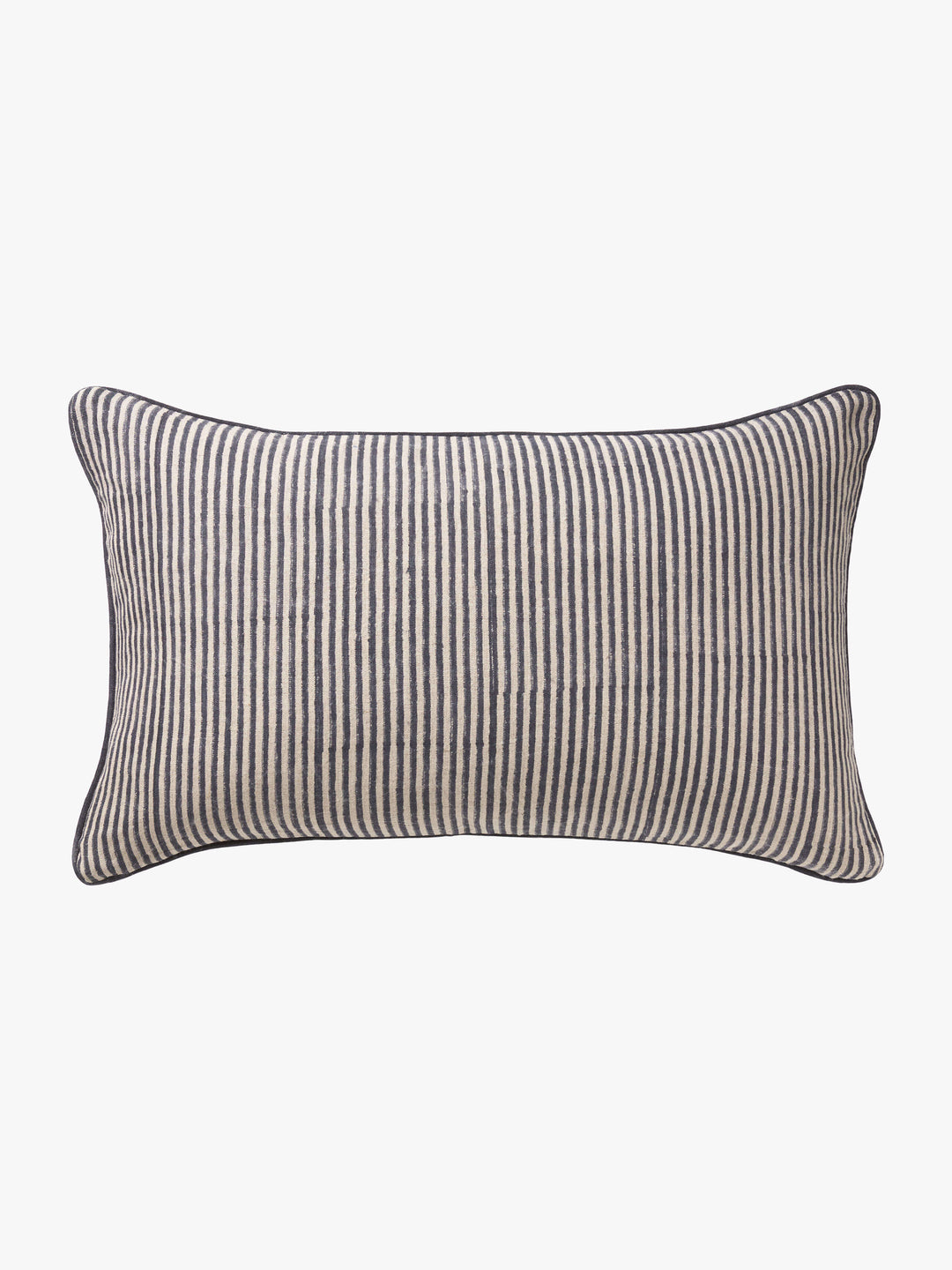 Lottie Indigo Reversible Linen Cushion