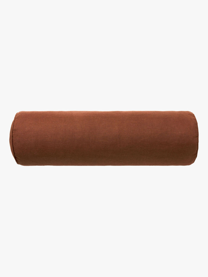 Mae Maple Pure Linen Bolster Cushion