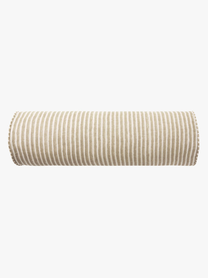 Margot Mocha Linen Bolster Cushion