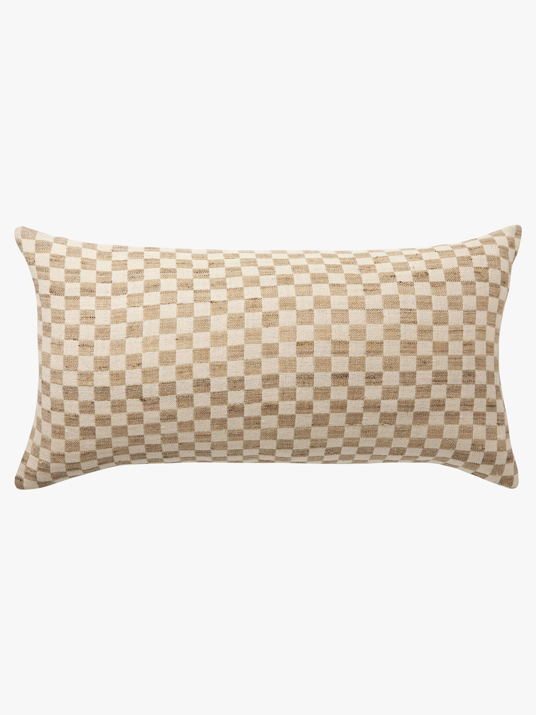 Matteo Chalk Wool & Silk Lumbar Cushion