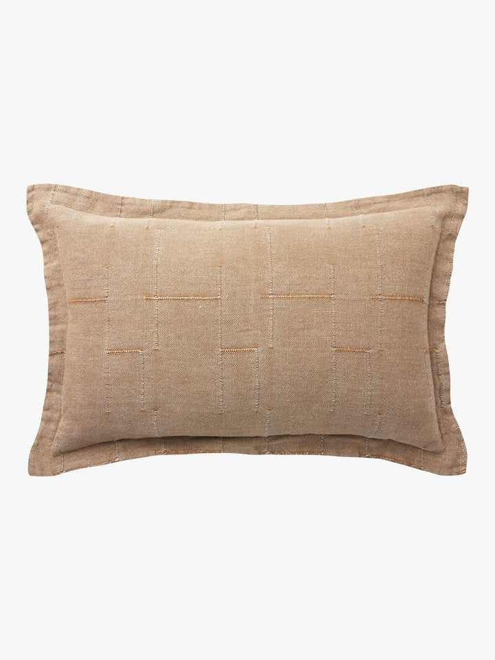 Palermo Caramel French Linen Rectangle Cushion