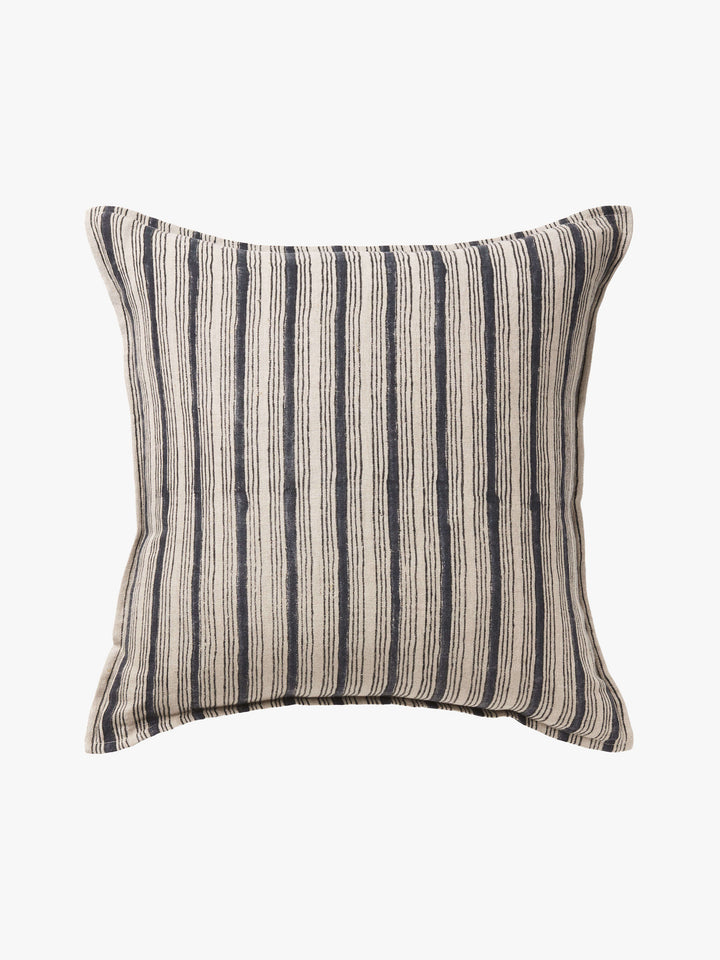 Rome Indigo Pure Linen Cushion