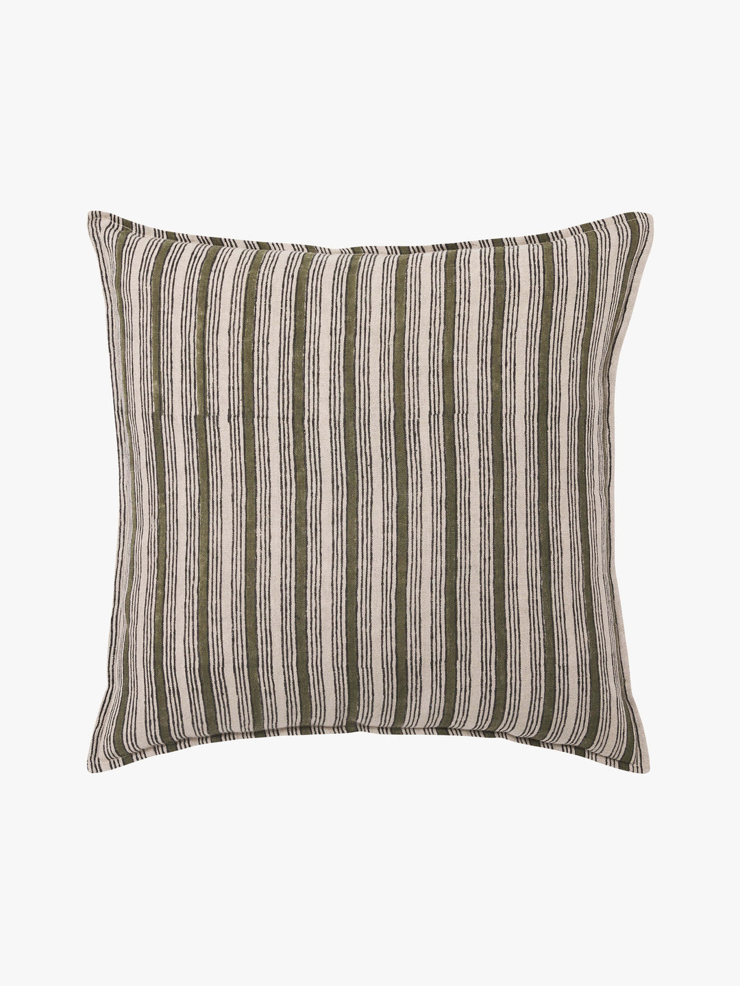 Rome Olive Pure Linen Cushion