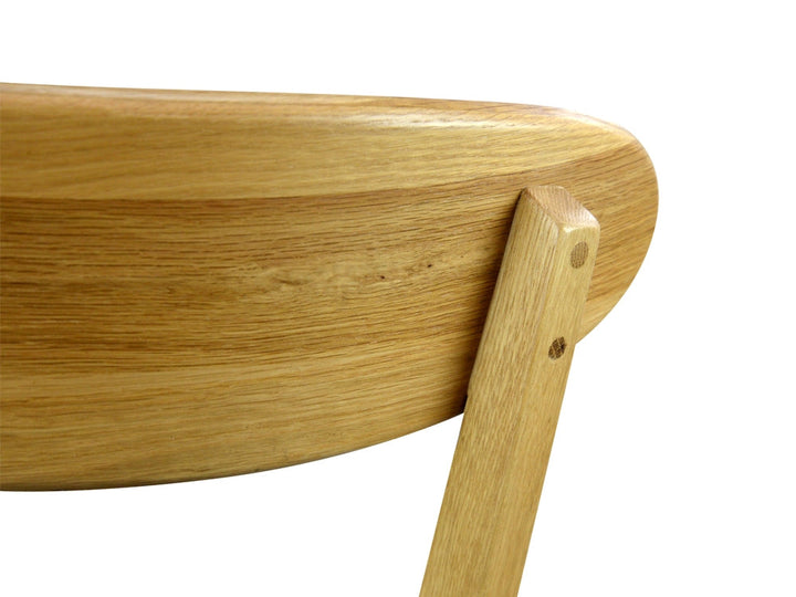 CDC440G Dining Chair Solid Natural Oak â Grey Fabric Seat