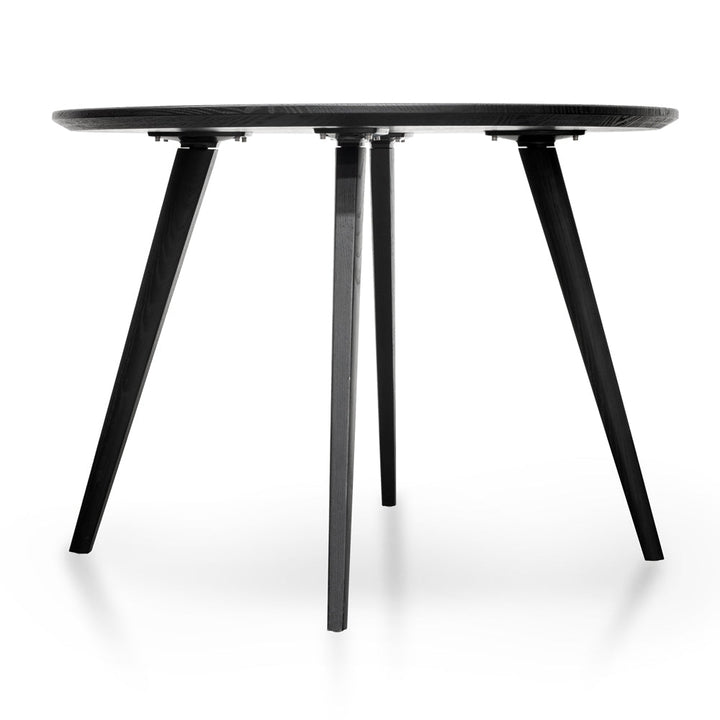 Jones 100cm Round Dining Table Black