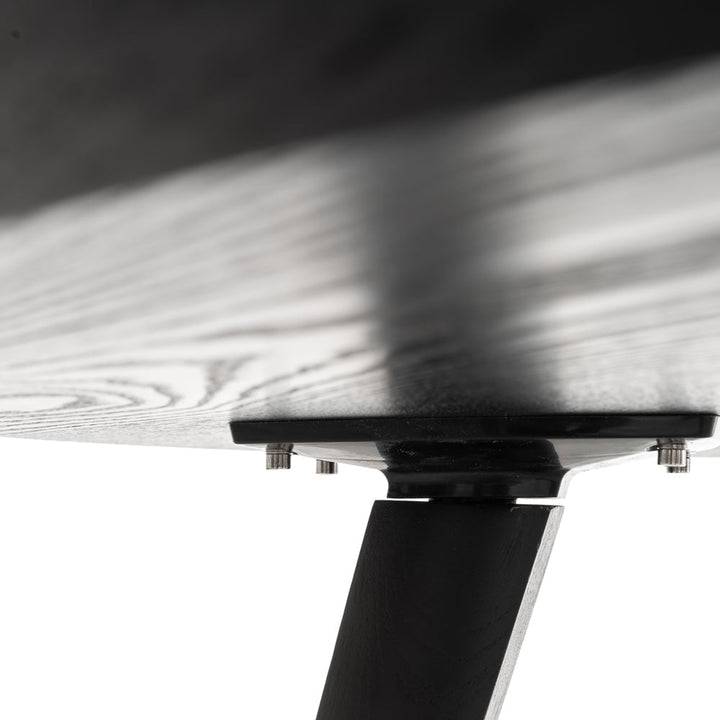 Jones 100cm Round Dining Table Black