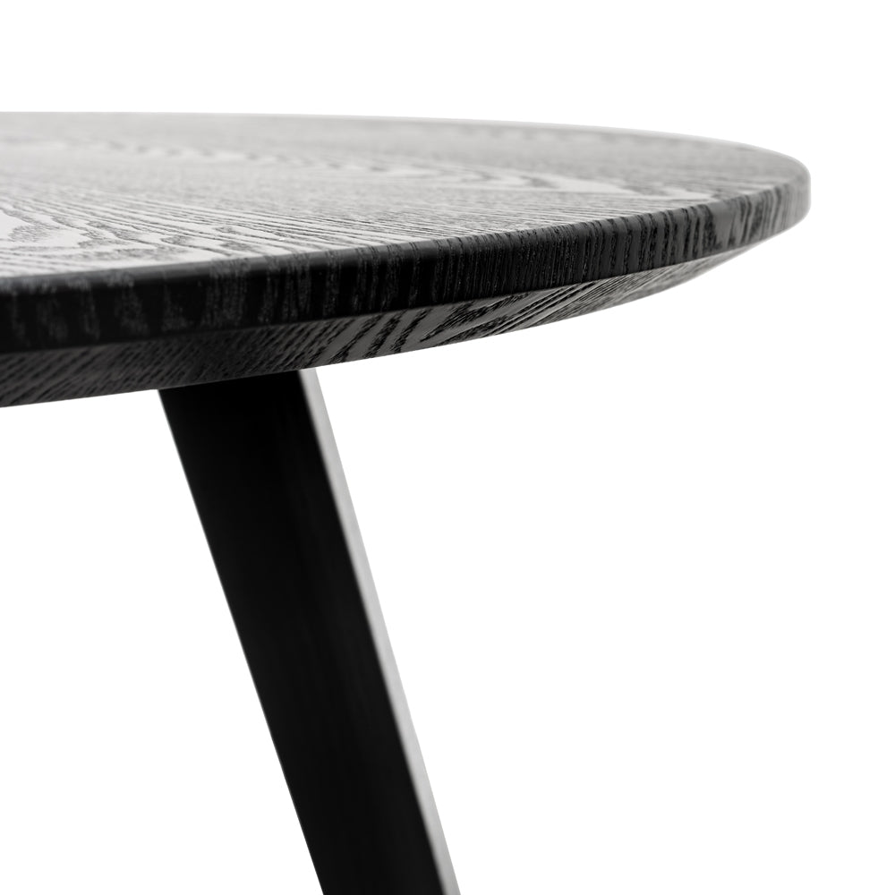Jones 100cm Round Dining Table Black