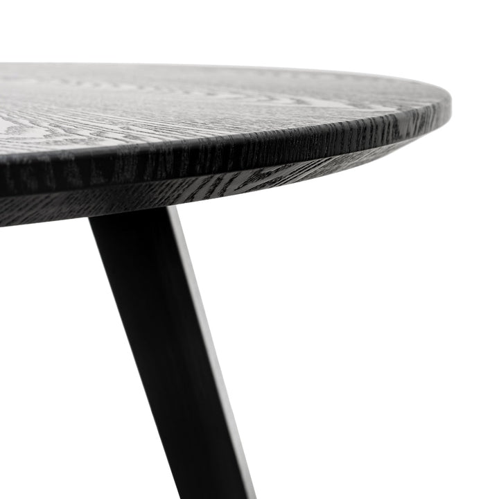 Jones 100cm Round Dining Table Black