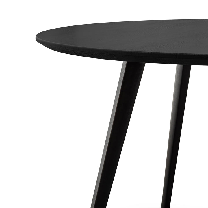 Jones 1.2m Veneer Wooden Dining Table Black