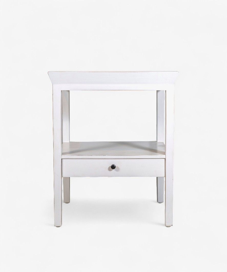 Santiago Bedside Table White