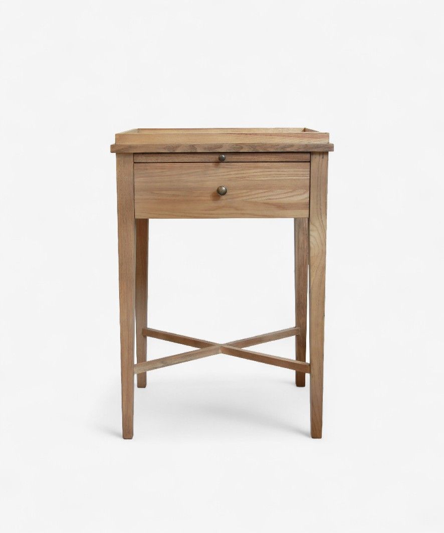 Saskia Bedside Table Oak Natural
