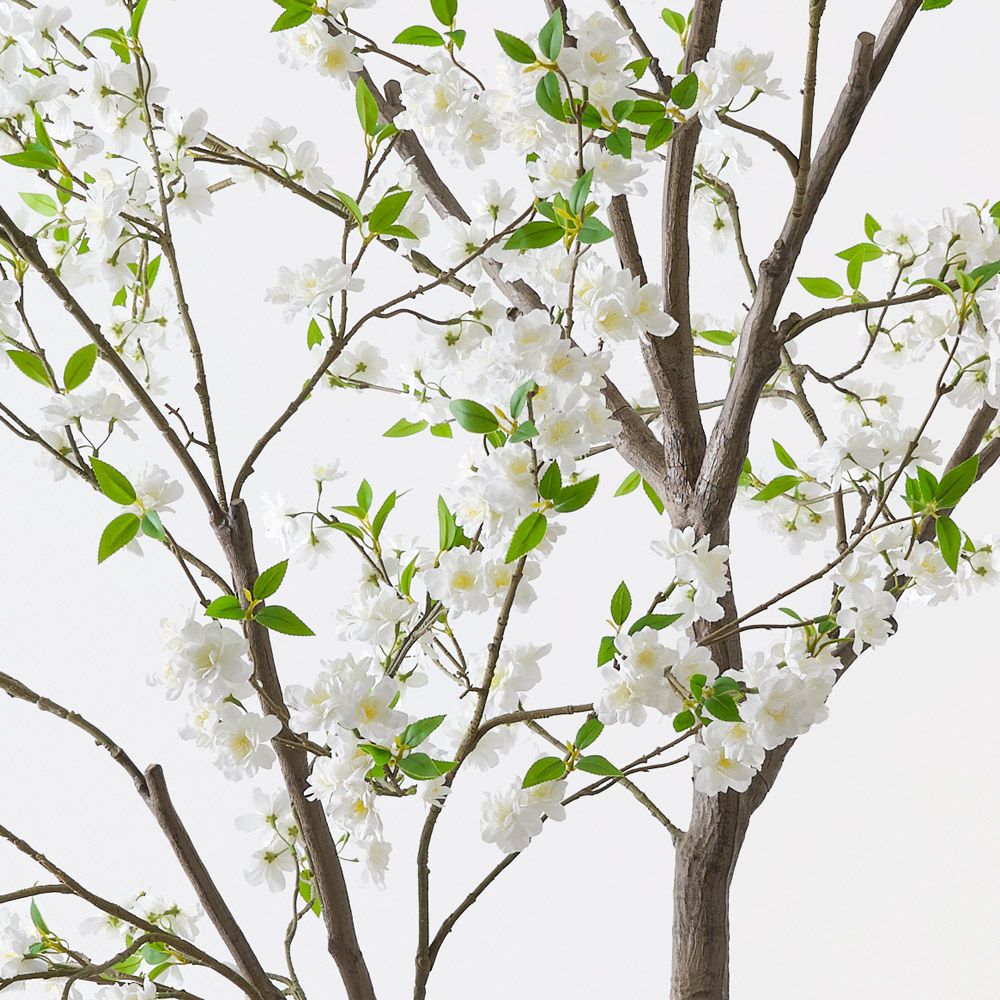 Artificial white blossom tree 300cm – view 2