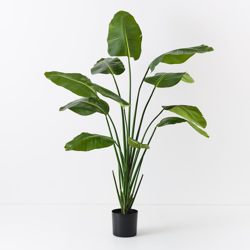Artificial bird of paradise plant 180cm, green