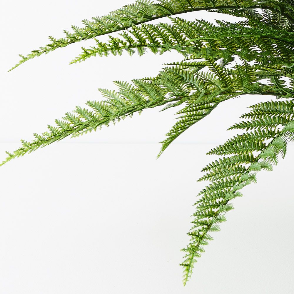 Artificial leather fern plant 51cm – view 2