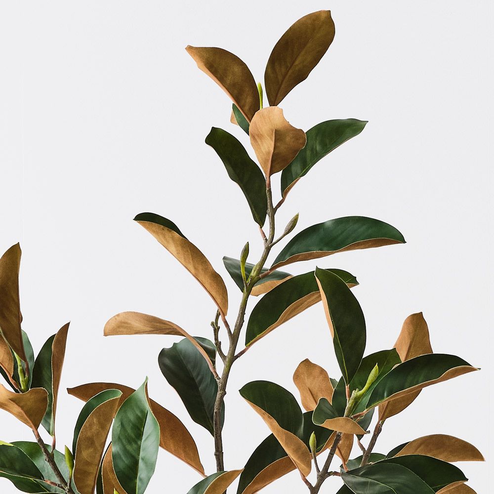 Artificial magnolia tree 120cm, green – view 2