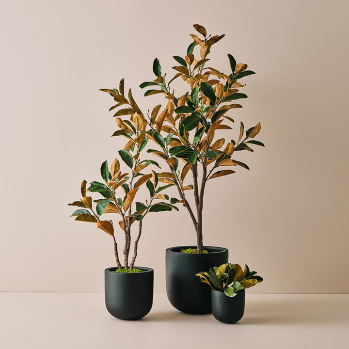 Artificial magnolia tree 120cm, green – view 3