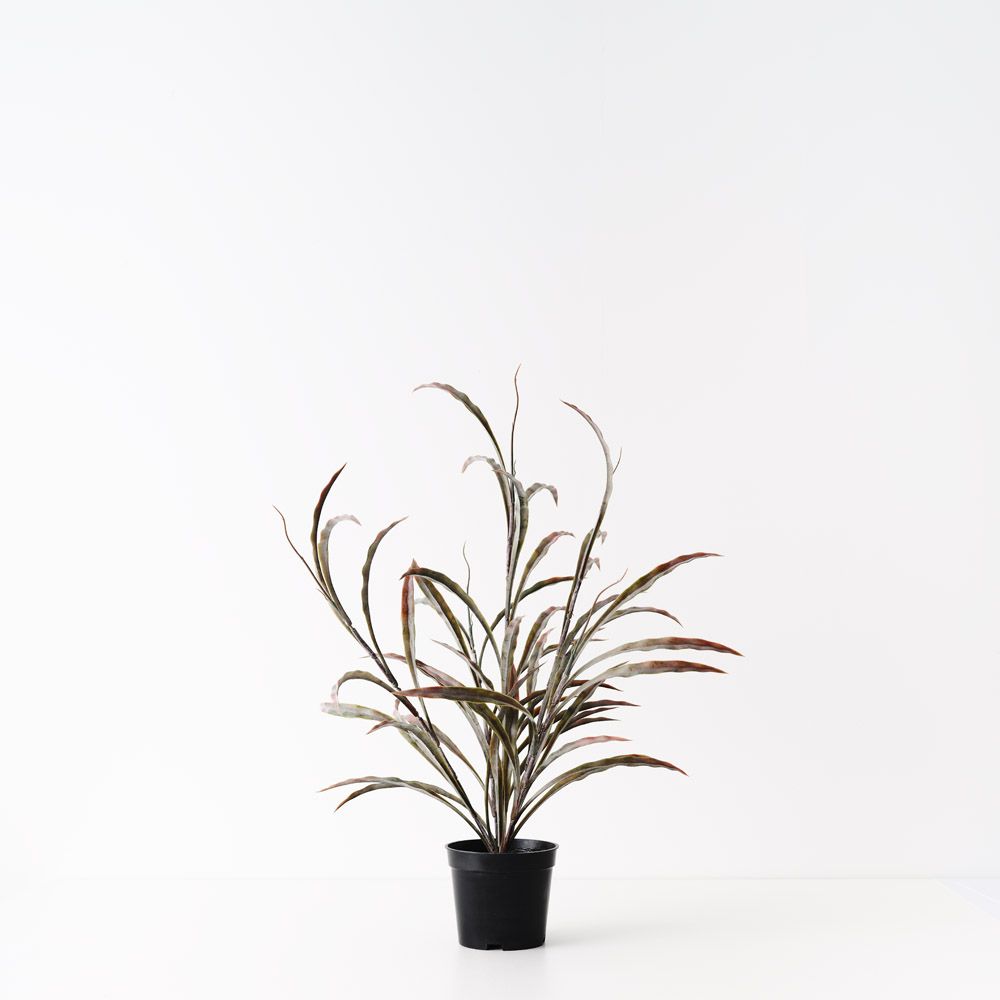 Artificial grass plant 55cm, burgundy and green