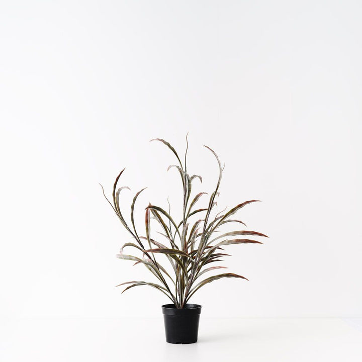 Artificial grass plant 55cm, burgundy and green