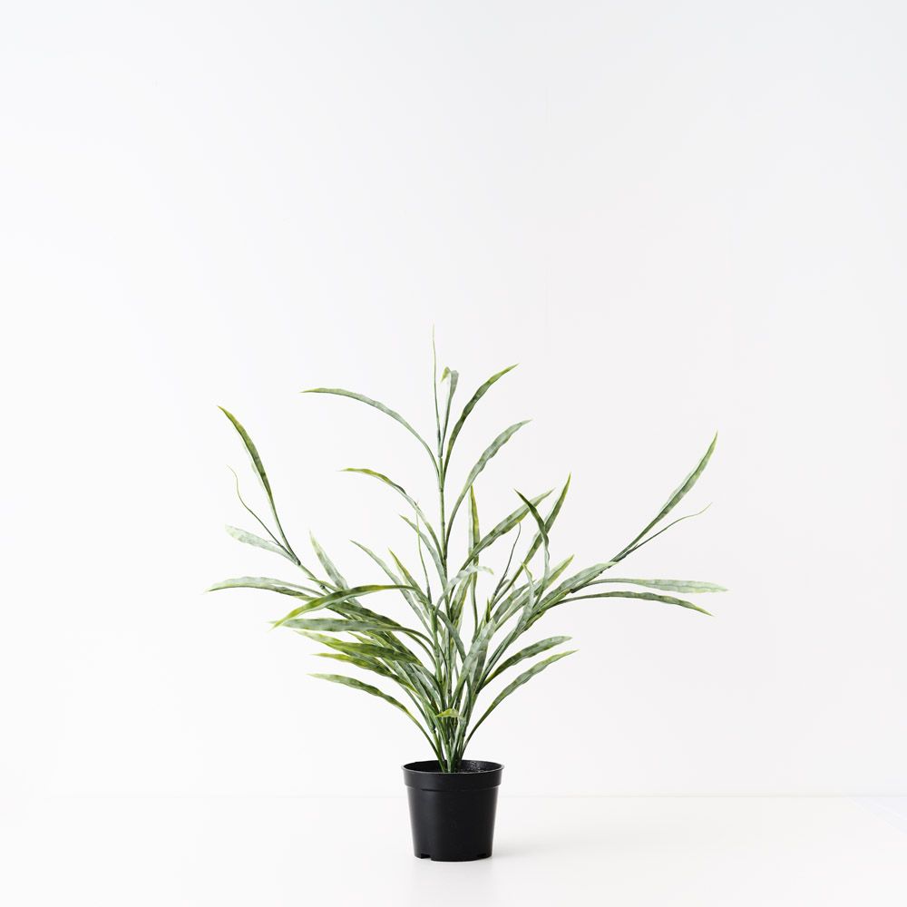 Artificial grass plant 55cm, grey-green