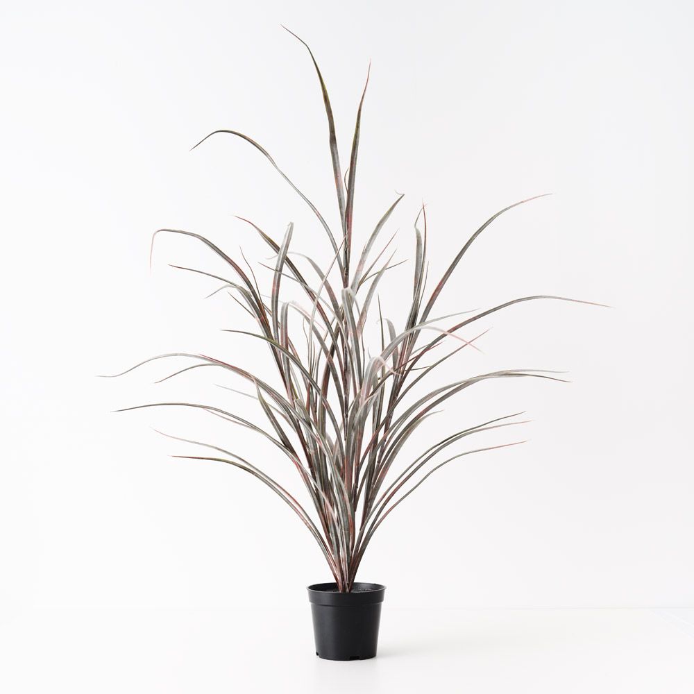 Artificial grass plant 63cm, burgundy and green