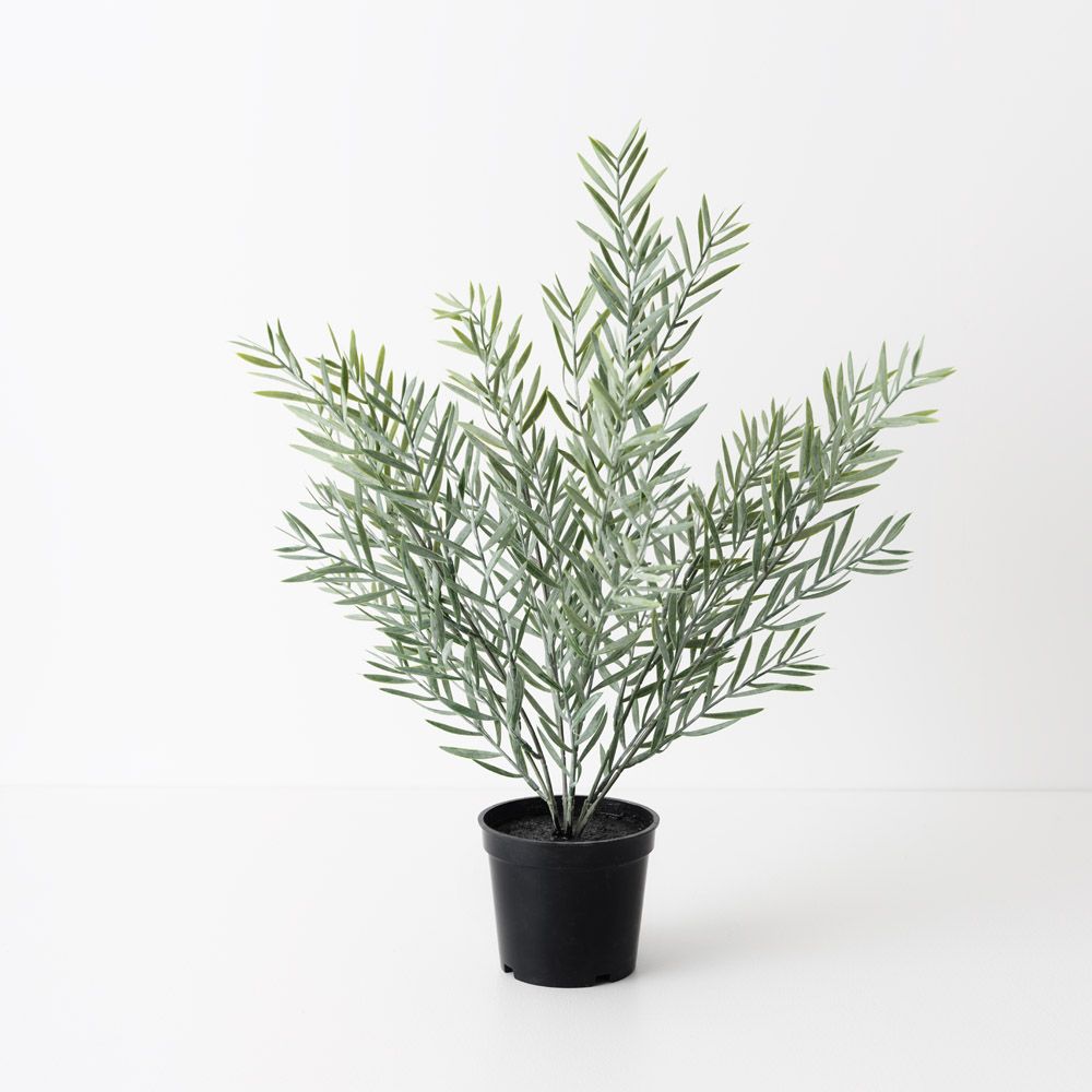 Artificial acacia leaf plant 43cm, grey-green
