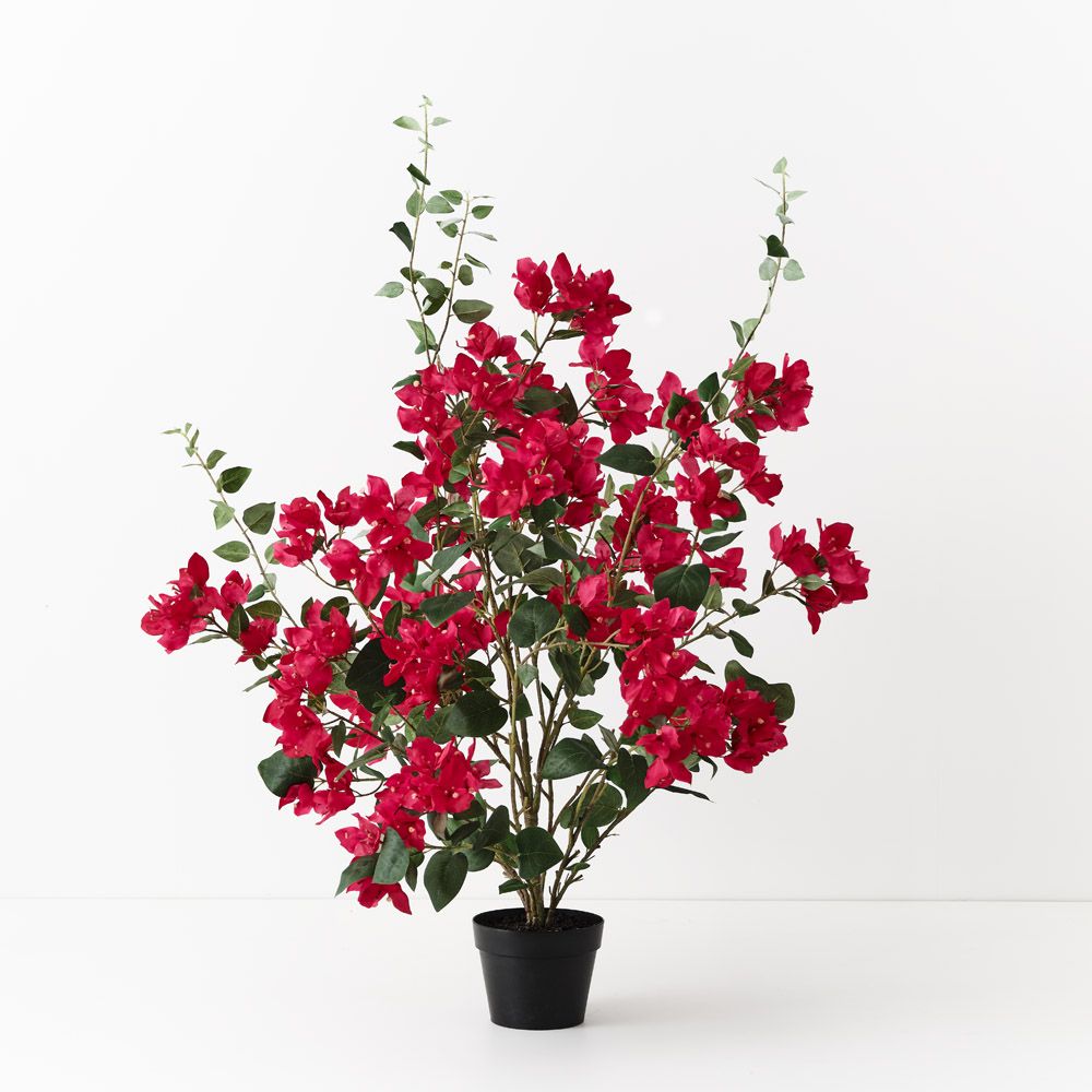 Artificial bougainvillea plant 99cm, fuchsia