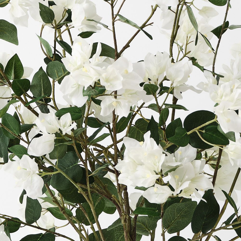 Artificial bougainvillea plant 87cm, white – view 2