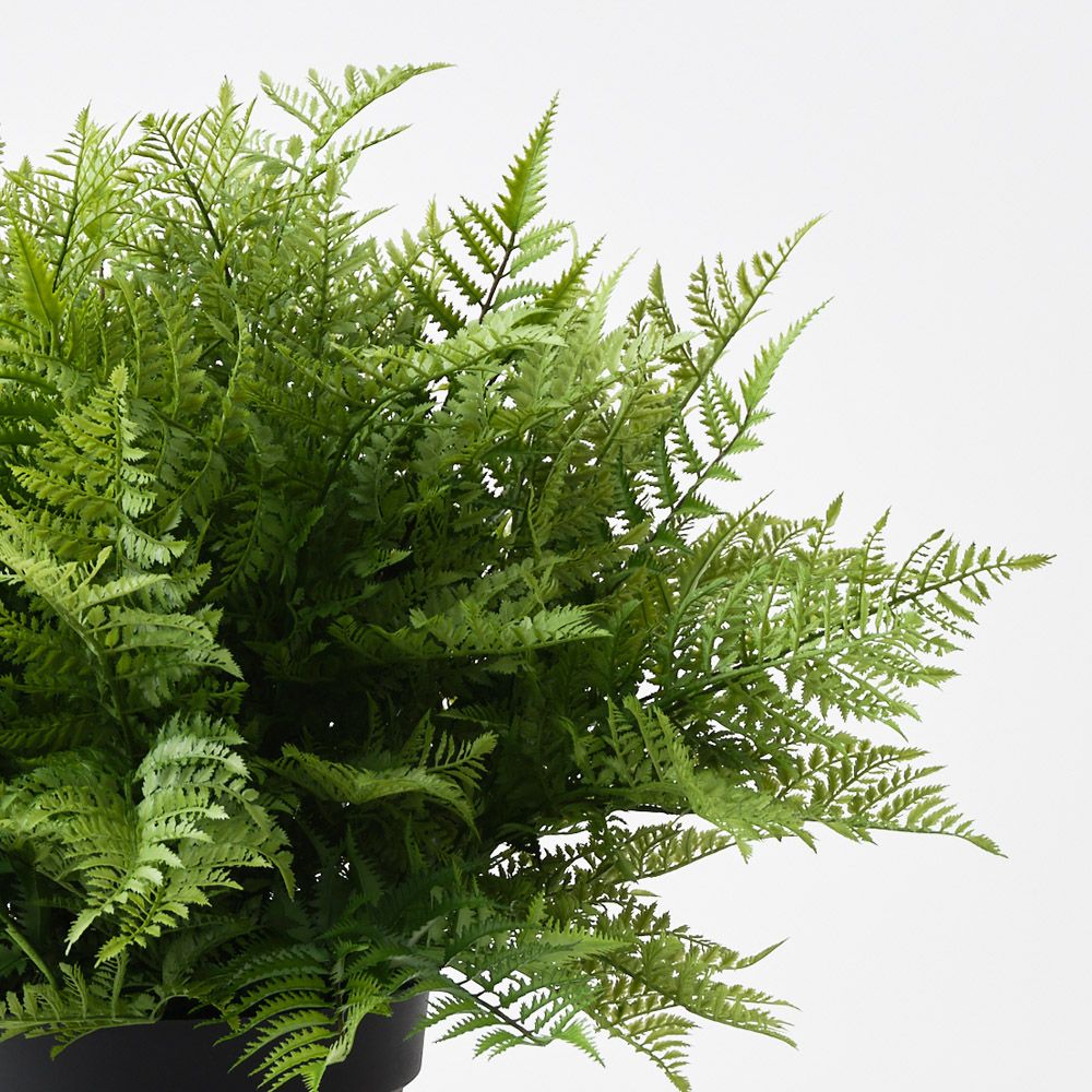 Artificial leather fern plant 73cm – view 2