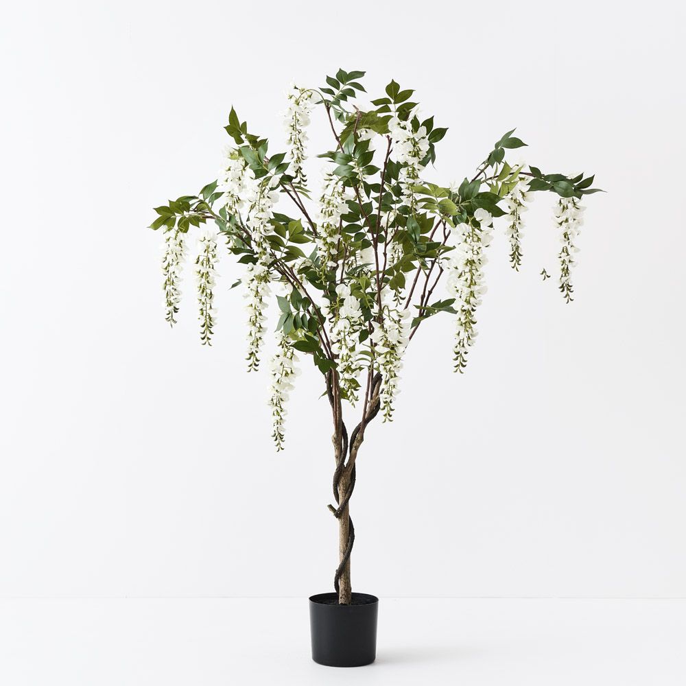 Artificial white wisteria tree 150cm