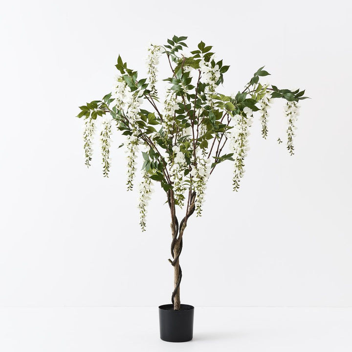 Artificial white wisteria tree 150cm